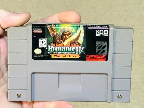 Romance of the Three Kingdoms IV, 4 (Super Nintendo, SNES) Game - Authentic