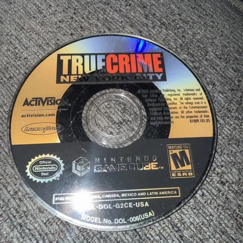 True Crime: New York City (Nintendo GameCube, 2005) - Disc Only