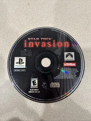 Star Trek: Invasion (Sony PlayStation 1 PS1, 2000) Tested Working