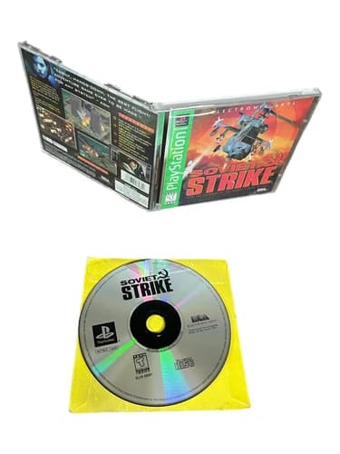 Sony PlayStation 1 PS1 Complete CIB COMPLETE TESTED Soviet Strike GH