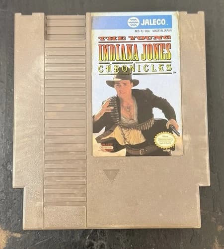 The Young Indiana Jones Chronicles Nintendo NES Vintage Game, Tested Working