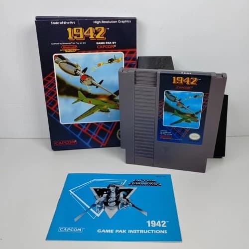 1942 (Nintendo NES) CIB Authentic - Tested - Free Shipping