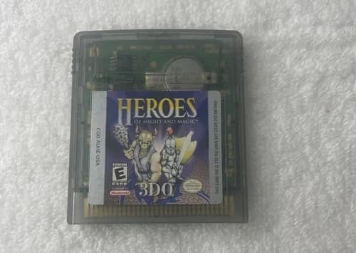 Heroes of Might and Magic (Nintendo GameBoy Color, GBC, 2000) Cleaned - Tested