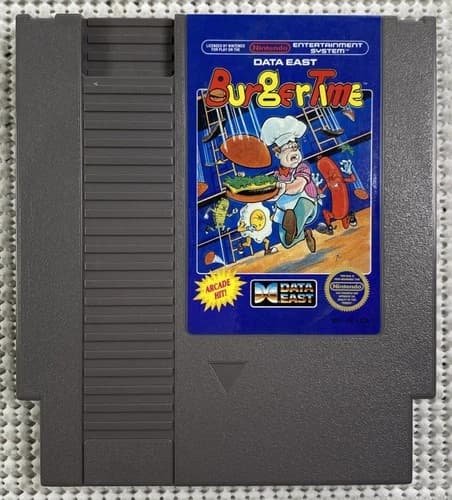 Burger Time Nintendo Entertainment System NES Cartridge