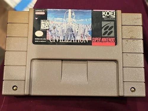 Sid Meier's Civilization Super Nintendo Entertainment System, 1995 Cartridge Onl