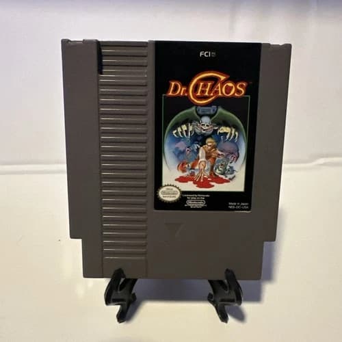 NES Game DR. CHAOS Nintendo Entertainment System! TESTED!