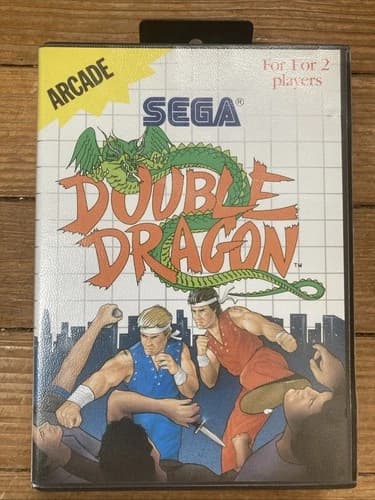 Sega Double Dragon 1988 for Master System, Complete in Box, Working