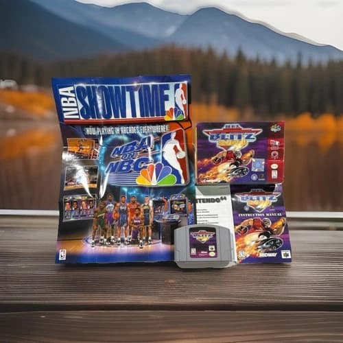 NFL BLITZ 2000 N64 Complete CIB Authentic Box Manual Midway Nintendo 64 TESTED
