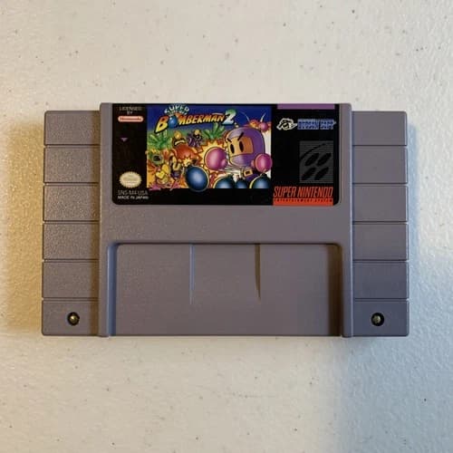 Super Bomberman 2 (Super Nintendo, 1994) SNES Cartridge Only Tested Working