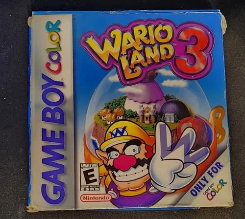 Wario Land 3 (Nintendo Gameboy Color Game Boy GBC) Complete CIB