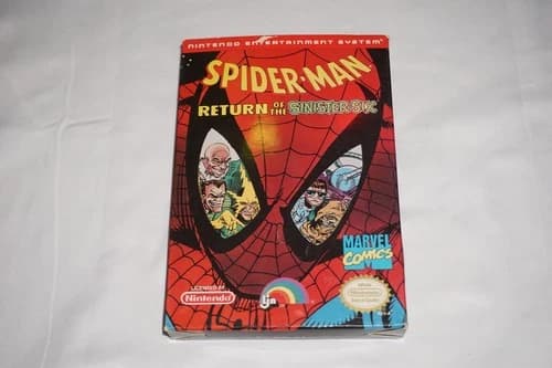 Spider-Man Return Of The Sinister Six (Nintendo NES) Complete in Box CIB