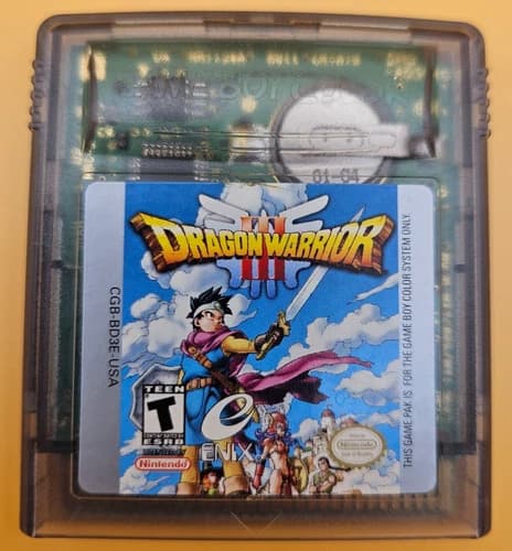Dragon Warrior III 3 (Nintendo Game Boy Color, GBC, 2001) Cartridge, Authentic