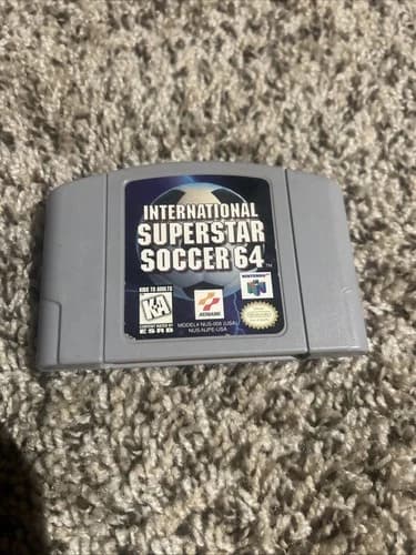 International Superstar Soccer 64 ( Nintendo 64 ) N64 Game Cartridge