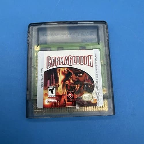 Carmageddon (Nintendo Game Boy Color, 2000) Original Color Authentic Tested Work