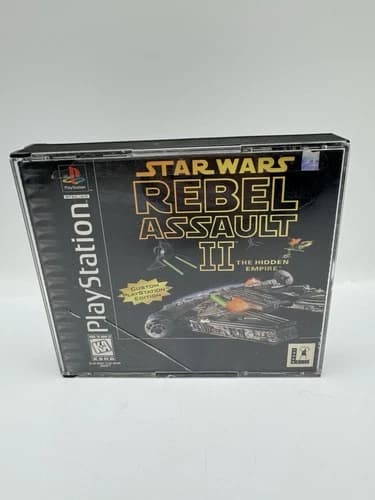 Star Wars: Rebel Assault II 2 - The Hidden Empire (Sony PlayStation 1, PS1)-READ