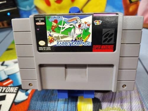Bugs Bunny Rabbit Rampage (Super Nintendo Entertainment System SNES)Tested Works