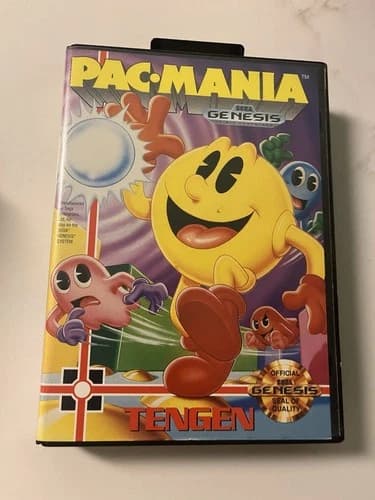 Pac-Mania Sega Genesis Complete In Box w/ Manual