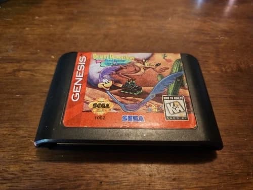 Sega Genesis Desert Demolition Starring Road Runner and Wile E. Coyote Cart Only