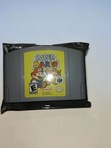 Nintendo's 2001 Paper Mario Game Cartridge for N64