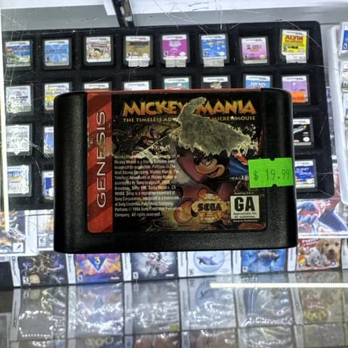 Mickey Mania Timeless Adventures Sega Genesis Cartridge Only Tested