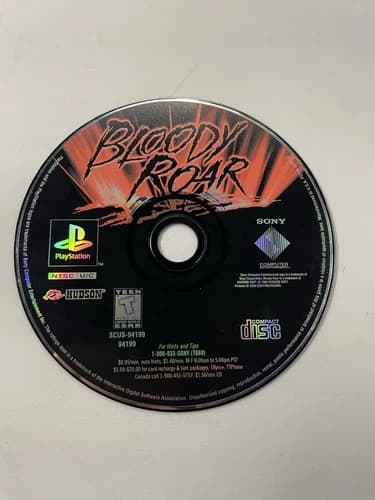 Bloody Roar (PlayStation 1 PS1) Disc Only - Tested