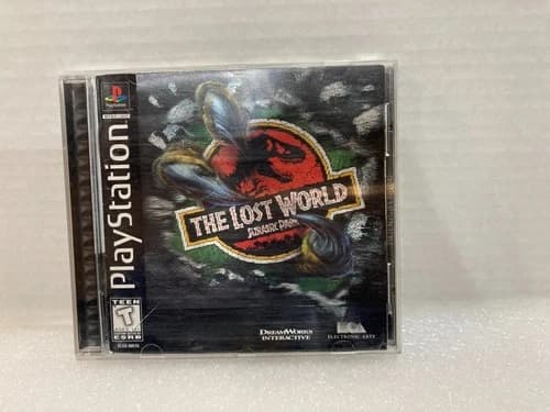 The Lost World Jurassic Park Playstation PS1 Complete CIB Holo-Cover