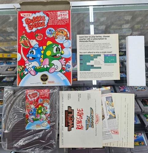 Bubble Bobble (Nintendo NES) - Complete CIB/Tested!