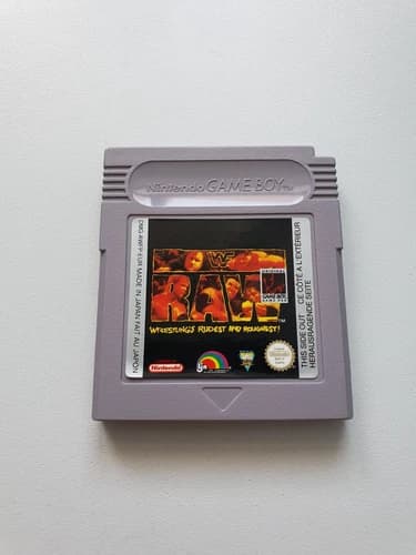 WWF RAW Wrestling | GameBoy Game Module Nintendo Game Boy Classic | MINT CONDITION