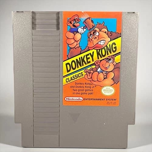 Donkey Kong Classics (Nintendo NES, 1988) Video Game Cartridge