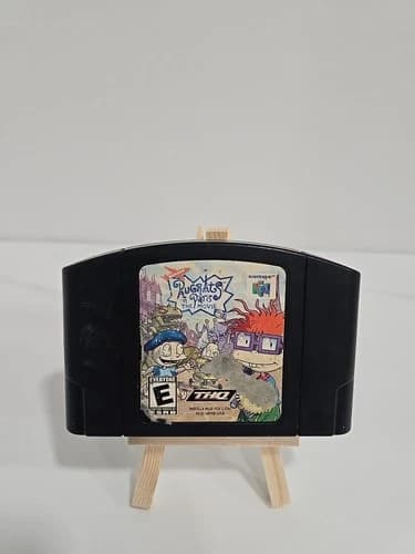 Rugrats in Paris The Movie Nintendo 64 Authentic Black Cartridge N64 Tested THQ