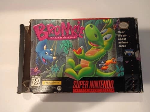 Bronkie the Bronchiasaurus SNES Video Game