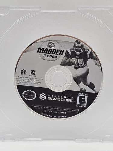 Madden NFL 2003 Nintendo GameCube Disc Only Tested Working Resurfaced
