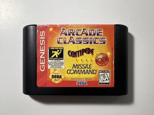Arcade Classics 1996 Sega Genesis Game - Acceptable Condition, Fast Shipping