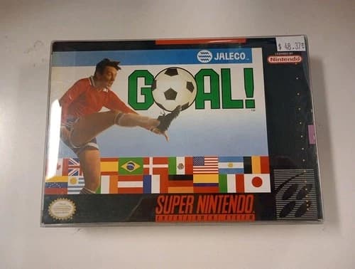 Goal! Super Nintendo SNES Entertainment System 1992 CIB With Manual, Working