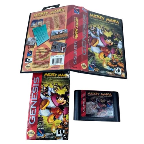 Mickey Mania: The Timeless Adventures Of Mickey Mouse (Genesis) CIB COMPLETE