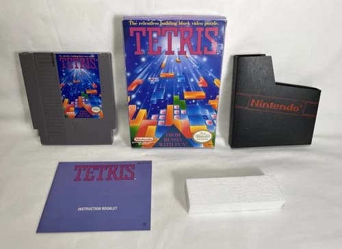 Tetris NES Nintendo Complete CIB Authentic! Nice!