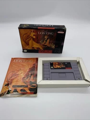 The Lion King (Super Nintendo Entertainment System, 1994) CIB - tested