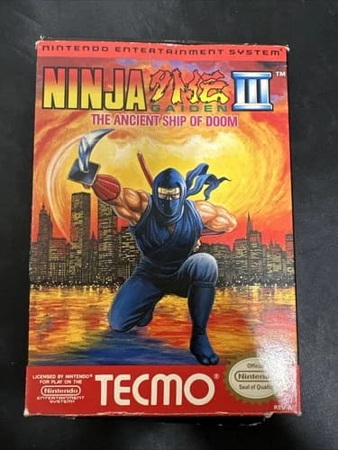 Ninja Gaiden III: The Ancient Ship Of Doom Complete CIB NES Nintendo