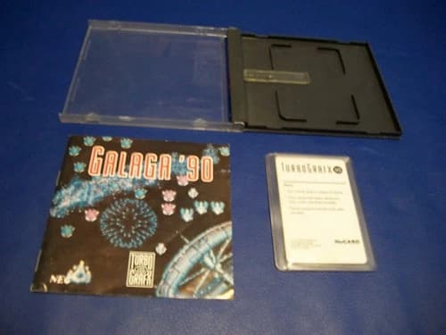 NEC TurboGrafx-16 Game ~ GALAGA '90 ~ Complete w/Manual ~ Tested Works Great!