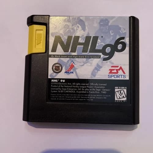NHL '96 For Sega Genesis Vintage Hockey Cartridge Only Tested