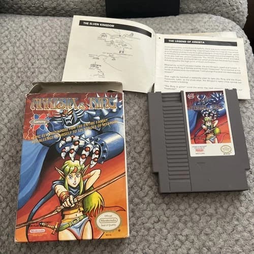 Arkista's Ring for the Nintendo (NES) 1989 W Manual In Box (cover Missing) CIB