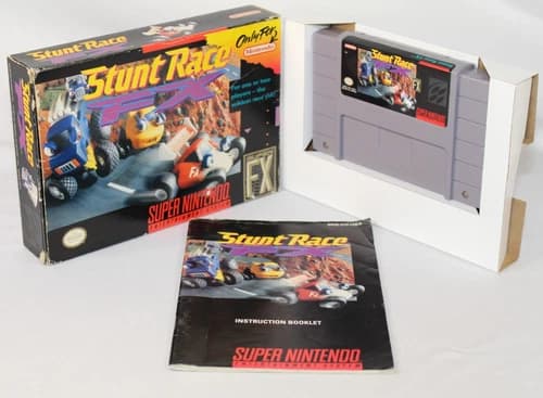 Stunt Race FX SNES Super Nintendo Complete CIB Authentic! Good Condition! Nice!
