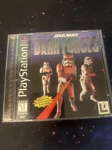 Star Wars: Dark Forces Sony PS1 1997 Black Label CIB Complete PlayStation Game