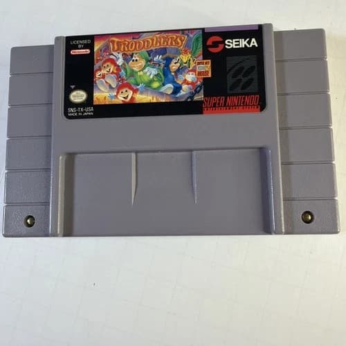 Troddlers - Authentic Super Nintendo Game SNES - Tested