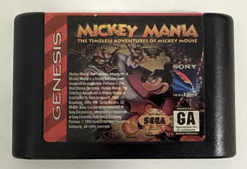 Mickey Mania The Timeless Adventures of Mickey Mouse (Sega Genesis) 1994
