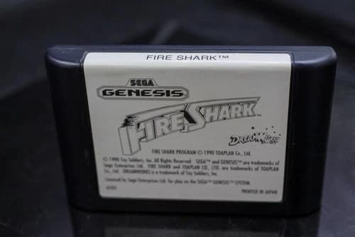 Fire Shark (Sega Genesis, 1990) *Cart Only* Authentic Tested & Cleaned