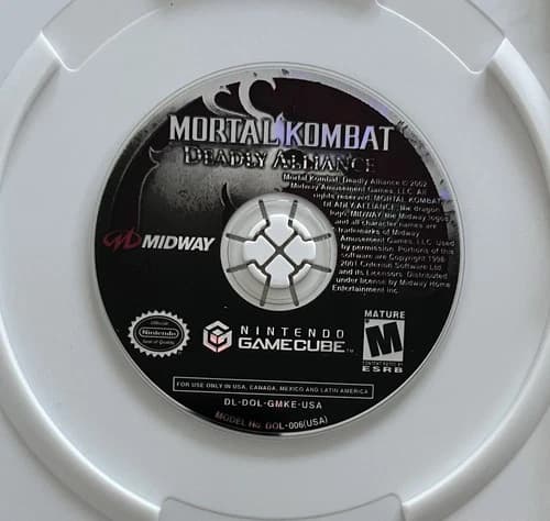Mortal Kombat Deadly Alliance Nintendo GameCube Disc Only TESTED WORKS