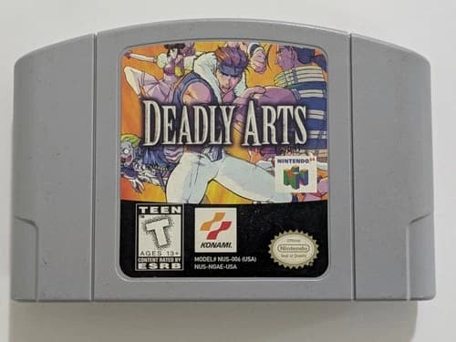 Deadly Arts (1998) ~Nintendo 64~ by Konami (OEM) *Loose* ~Tested and Working~