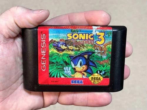 Sonic the Hedgehog 3 - Authentic (Sega Genesis) Game Cartridge - Tested