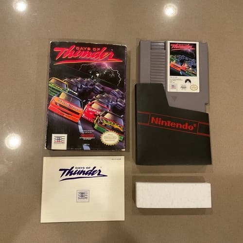 Days of Thunder Nintendo NES Complete CIB Box Manual Authentic
